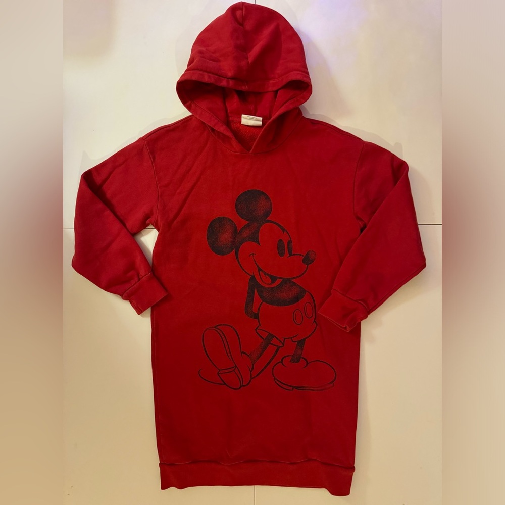 GapKids X Disney Mickey Mouse Red Hoodie Dress Sz XXL - Picture 8 of 8